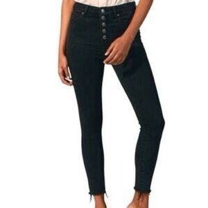 Abercrombie & Fitch High Rise Black Jeans